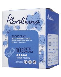 Assorbenti notte con ali 10pz FIORDILUNA