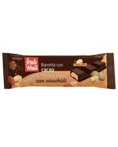 Barretta con cacao e ripieno morbido (42%) alle arachidi 25g BAULE VOLANTE