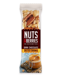 Barretta Frutta Secca Caramello e Cioccolato 40g Nuts&Berries