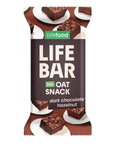 Barretta LifeBar Avena Cioccolato Fondente e Nocciole 40g Lifefood