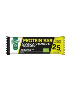Barretta Proteica Cioccolato Bianco e Pistacchio Senza Glutine 40g Probios