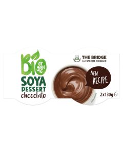 Bio soya - dessert di soia al cacao 2x130g THE BRIDGE