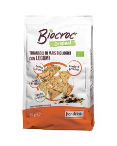 Biocroc triangoli con Legumi 40g Fior di Loto