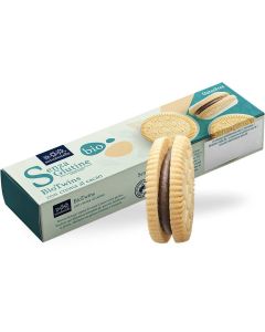 Biscotti Bio Twins con crema al cacao senza glutine, senza latte e uova 115g Sottolestelle