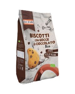 Biscotti con Gocce di Cioccolato 350g Fior di Loto