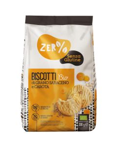 Biscotti di grano saraceno e carota Senza Glutine 300g Zer% Glutine