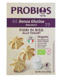 Biscotti fiori di riso allo yogurt 250g Probios