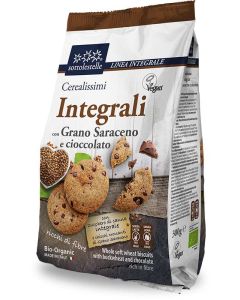 Biscotti Vegani Cerealissimi Integrali con Grano Saraceno e Cioccolato 300gr Sottolestelle