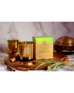 Candela con frammenti di Lemongrass & Spezie Cera di Soia Organic Goodness
