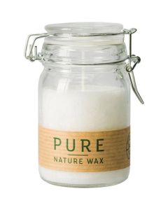 Candela in vetro 100% olio di oliva 1pz PURE