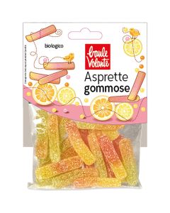Caramelle asprette gommose alla frutta 75g BAULE VOLANTE