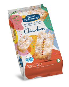 Chiacchiere Senza Glutine e Lattosio 100g Piaceri Mediterranei
