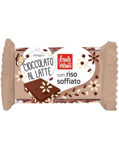 Cioccolato al latte con riso soffiato 25g Baule Volante