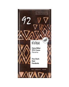 Cioccolato fondente 92% Panama 80g VIVANI