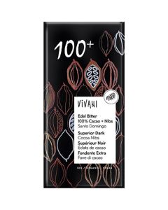 Cioccolato Fondente Extra Fave di Cacao 100% 80gr Vivani