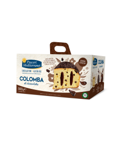 Colomba al Cioccolato senza glutine 500g Piaceri Mediterranei