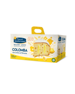 Colomba con Crema al Limone senza glutine 500g Piaceri Mediterranei