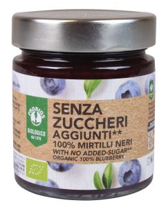 COMPOSTA 100% MIRTILLI NERI senza zuccheri aggiunti** 215g PROBIOS