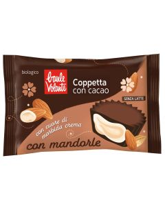 Coppetta con cacao con cuore di morbida crema con mandorle 25g BAULE VOLANTE