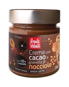 Crema con Cacao e Granella di Nocciole 200g Baule Volante