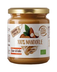 Crema di Mandorle tostate 100% 200g Fior di Loto