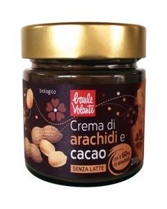 Crema Spalmabile di Arachidi e Cacao Vegan 200gr Baule Volante