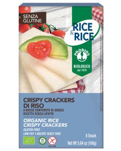 CRISPY CRACKERS 100% RISO (8x20g) 160g RICE & RICE