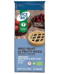 Crostatine di riso ai frutti rossi 6x33g RICE&RICE