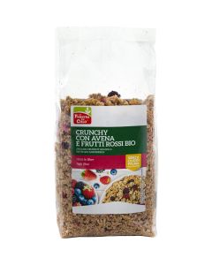 Crunchy con avena e frutti rossi 375g La finestra sul cielo