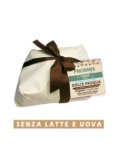 Dolce di Pasqua con crema di cioccolato senza latte e uova