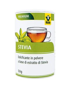 Dolcificante a base di estratto di Stevia in polvere 50g RAAB
