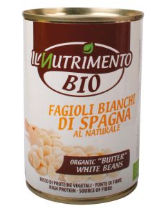 FAGIOLI BIANCHI DI SPAGNA AL NATURALE 400g IL NUTRIMENTO
