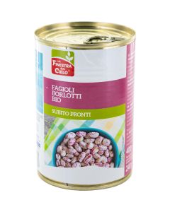 Fagioli borlotti in lattina 400g LA FINESTRA SUL CIELO