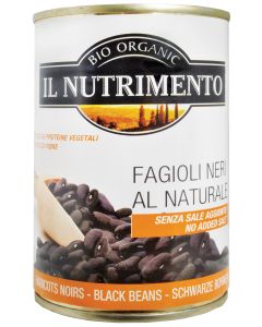 Fagioli neri al naturale 400g IL NUTRIMENTO