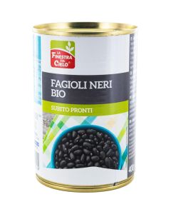 Fagioli neri in lattina 400g LA FINESTRA SUL CIELO