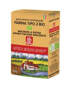 Farina di grano tenero semintegrale 1kg ANTICO MOLINO ROSSO
