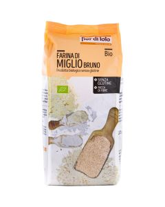 Farina di miglio bruno 375g FIOR DI LOTO