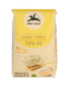 Farina grano tenero tipo "00" 1kg ALCE NERO