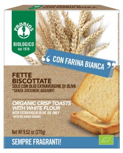 FETTE BISCOTTATE CON FARINA BIANCA - senza zucchero 270g PROBIOS