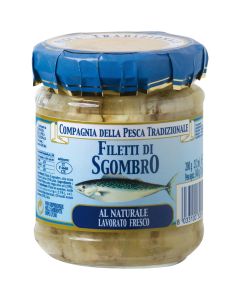 Filetti di sgombro al naturale 200g COMPAGNIA DELLA PESCA TRADIZIONALE