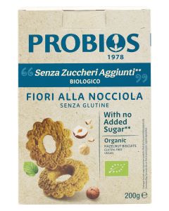 FIORI ALLA NOCCIOLA SENZA ZUCCHERI AGGIUNTI**  200g PROBIOS