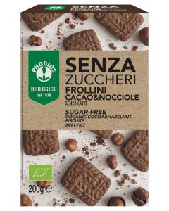 Frollini Cacao e Nocciole Senza Zuccheri aggiunti 200gr Probios