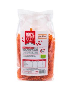 Fusilli di lenticchie rosse 250g FIOR DI LOTO