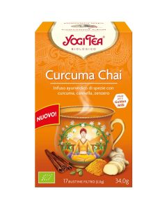 Infuso Ayurvedico Curcuma Chai 17 bustine Yogi Tea