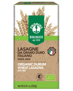 Lasagne di frumento bianca 250g PROBIOS
