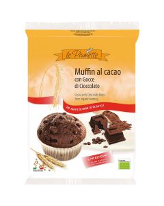 Muffin al cacao con gocce di cioccolato 6x42g LE PIUMETTE