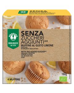 MUFFINS GUSTO LIMONE SENZA ZUCCHERI AGGIUNTI** 160g (4x40g) PROBIOS