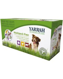 Multipack patè: dog - tacchino pollo manzo 6x150g YARRAH