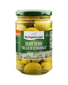 Olive verdi bella di cerignola in salamoia 280g BIO ORGANICA ITALIA
