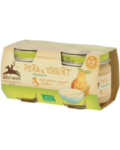 Omogeneizzato di pera e yogurt 2x80g ALCE NERO